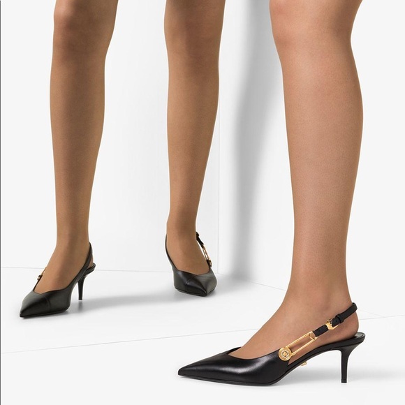 Versace Safety Pin slingback pumps - Picture 6 of 6